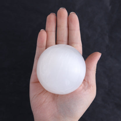 One Selenite (Satin Spar) Sphere 6 cm - Expert Wholesale and Supplier of Wholesale Crystals & Bulk Gemstones, ["close_30","Morocco","Selenite","Spheres"]