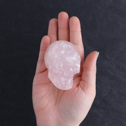 Rose Quartz Skulls Set of 4