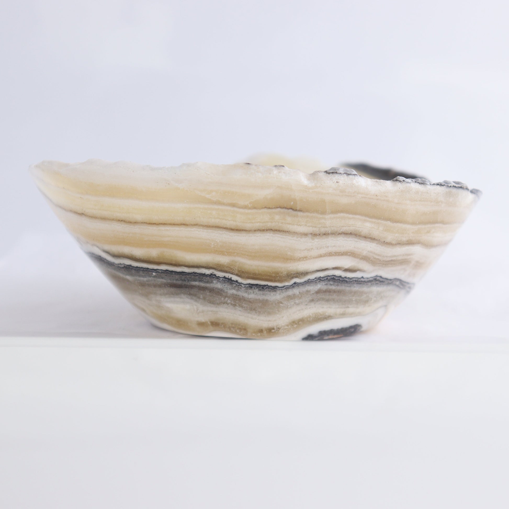 Zebra Onyx Bowl Set of 3 - Expert Wholesale and Supplier of Wholesale Crystals & Bulk Gemstones, ["Bowls","Mexico","onyx"]