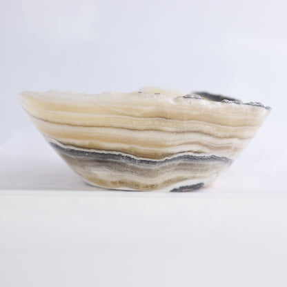 Zebra Onyx Bowl Set of 3 - Expert Wholesale and Supplier of Wholesale Crystals & Bulk Gemstones, ["Bowls","Mexico","onyx"]