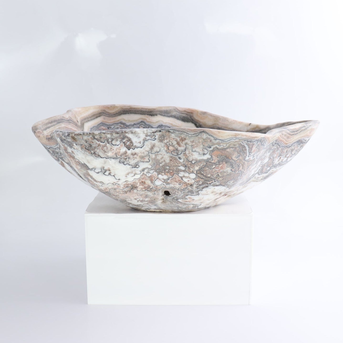 Mexican Onyx/Calcite Bowl 12"