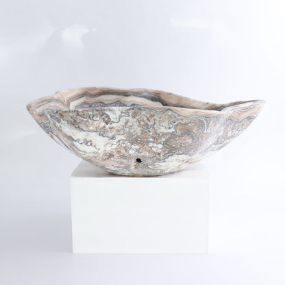 Mexican Onyx/Calcite Bowl 12"