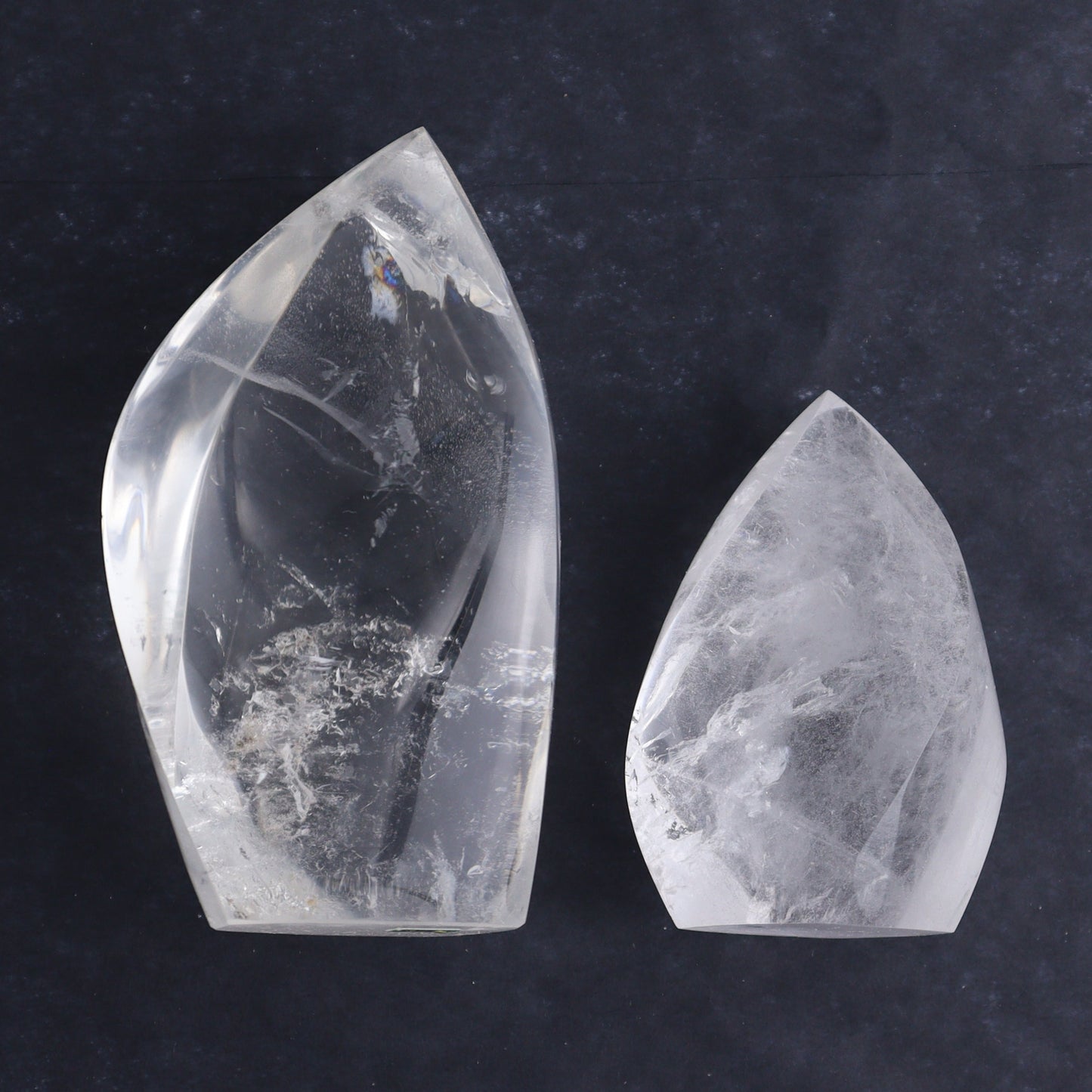 Imperfect Quartz Flames Set of 6 - Expert Wholesale and Supplier of Wholesale Crystals & Bulk Gemstones, ["Brazil","Clear Quartz","flames","Quartz"]