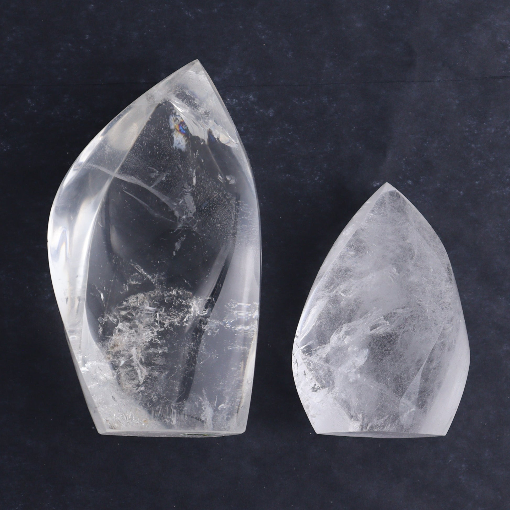 Imperfect Quartz Flames Set of 6 - Expert Wholesale and Supplier of Wholesale Crystals & Bulk Gemstones, ["Brazil","Clear Quartz","flames","Quartz"]