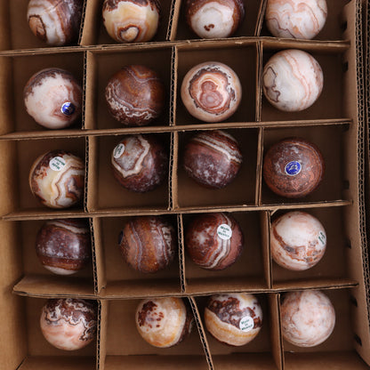 Onyx Spheres Set of 24 - Expert Wholesale and Supplier of Wholesale Crystals & Bulk Gemstones, ["Mexico","onyx","Spheres"]