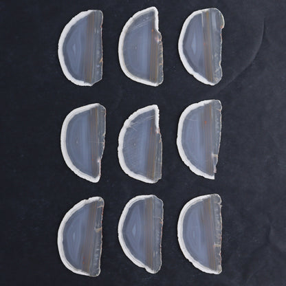 Iris Agate Slices Set of 9 - Expert Wholesale and Supplier of Wholesale Crystals & Bulk Gemstones, ["Agate","Iris Agate","Slices and Slabs"]