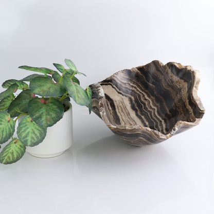 Mexican Onyx/Calcite Bowl 12"