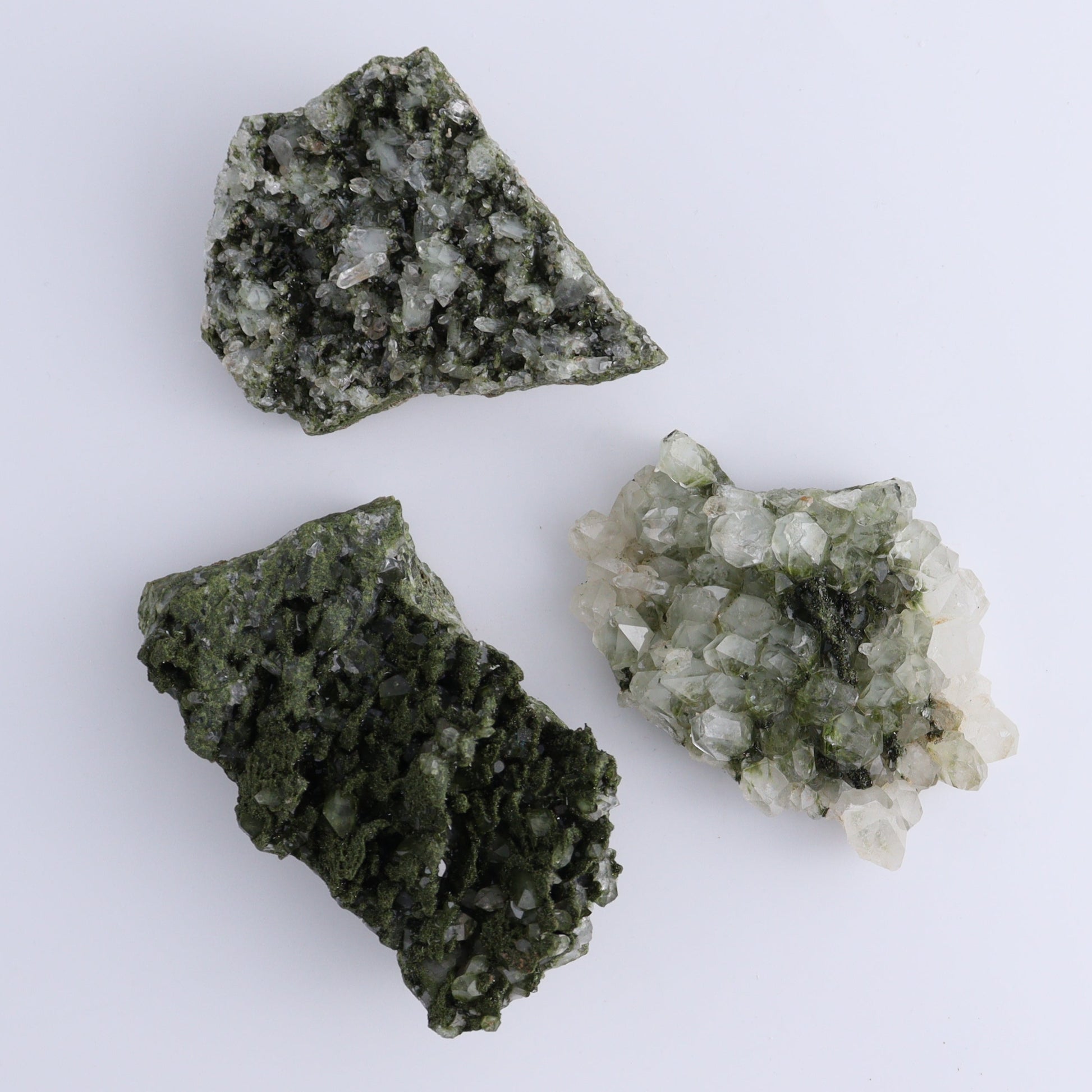 Epidote Set of 6 - Expert Wholesale and Supplier of Wholesale Crystals & Bulk Gemstones, ["epidote","flat","Flats"]