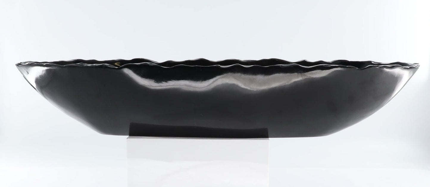 Black Marble Canoe Bowl - Expert Wholesale and Supplier of Wholesale Crystals & Bulk Gemstones, ["Bowls","Mexico","onyx"]
