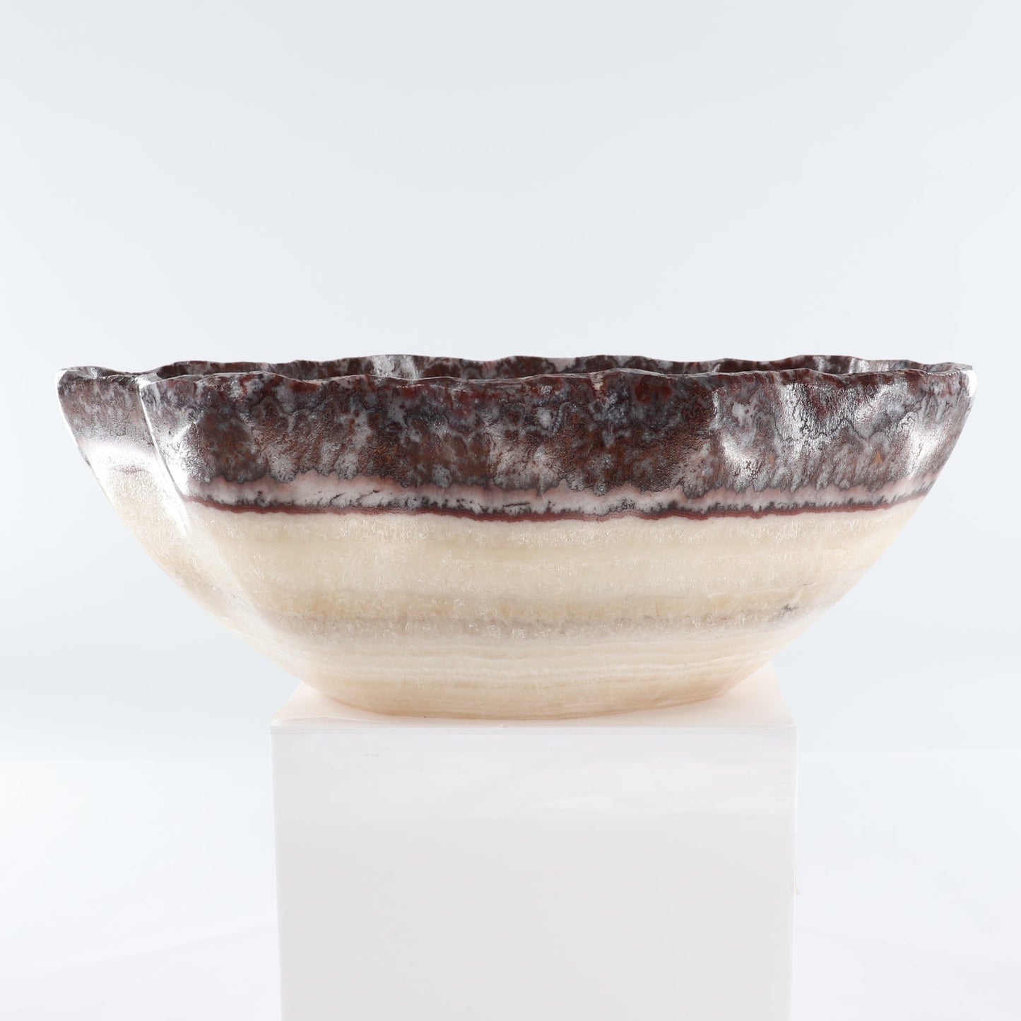 Mexican Onyx/Calcite Bowl 15"