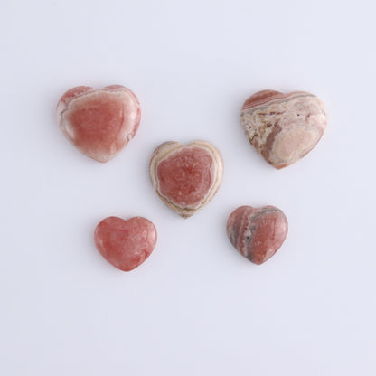 Rhodochrosite Hearts Set of 12 - Expert Wholesale and Supplier of Wholesale Crystals & Bulk Gemstones, ["Argentina","Hearts","Rhodochrosite"]