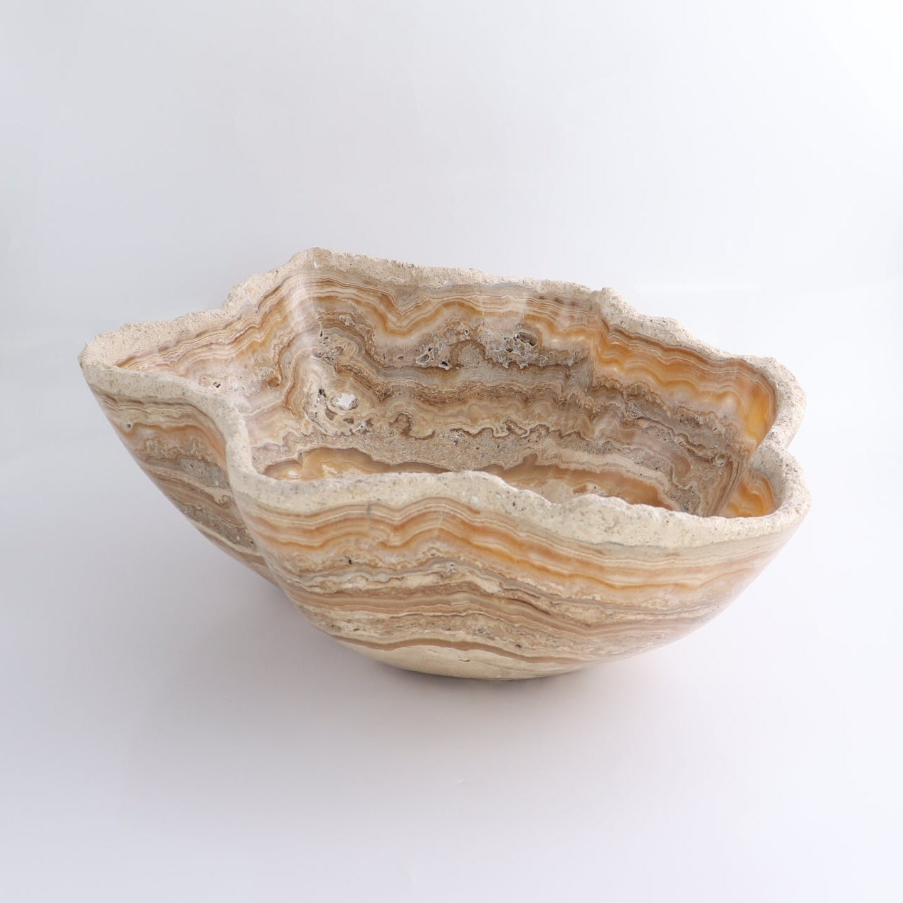 Mexican Onyx/Calcite Bowl 16"
