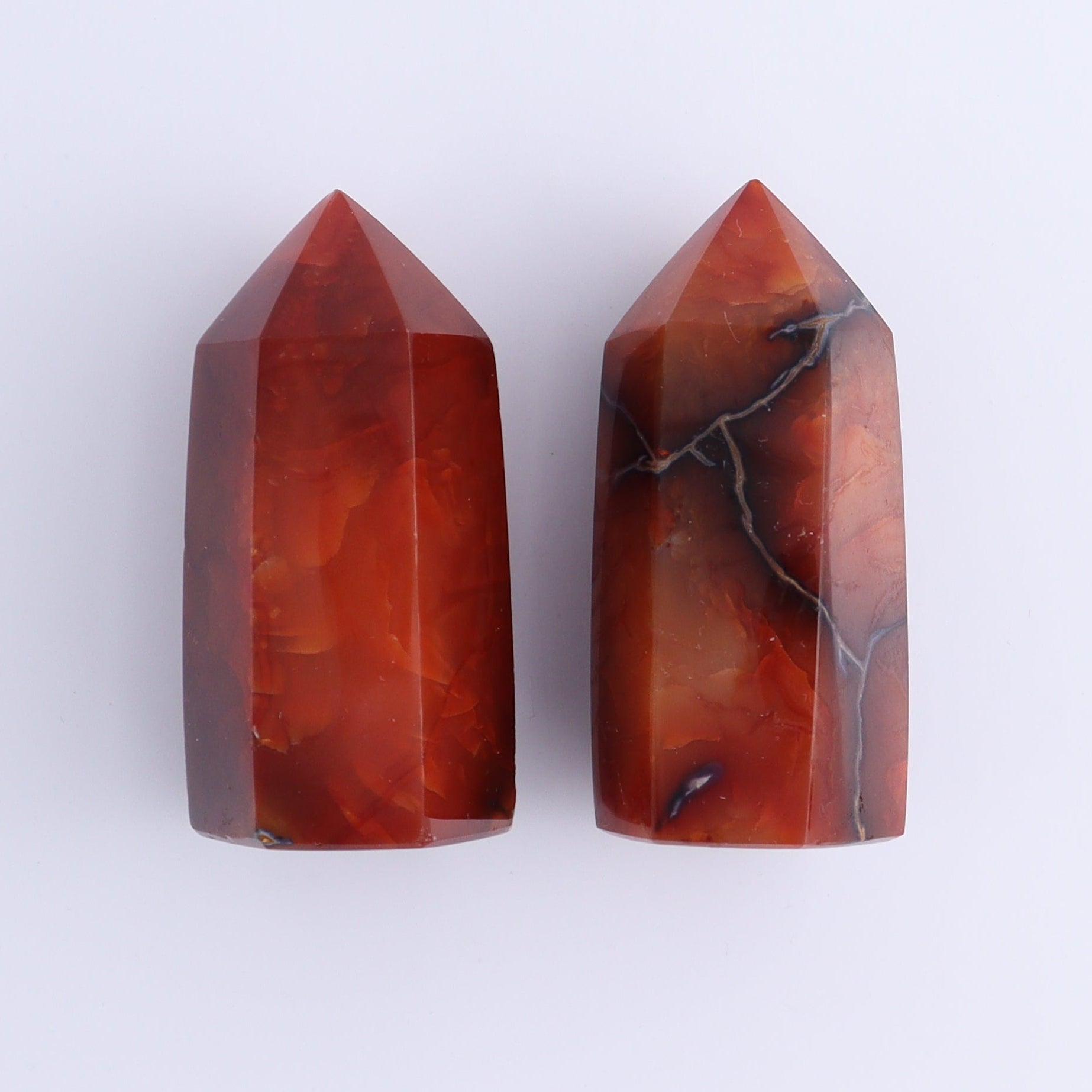 Carnelian Towers Set of 12 - Expert Wholesale and Supplier of Wholesale Crystals & Bulk Gemstones, ["carnelian","Madagascar","Towers"]