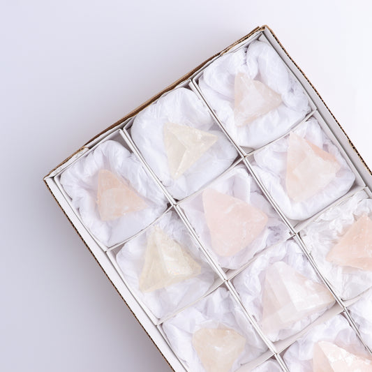 Pink Optical Calcite (Fluorescent) Set of 12