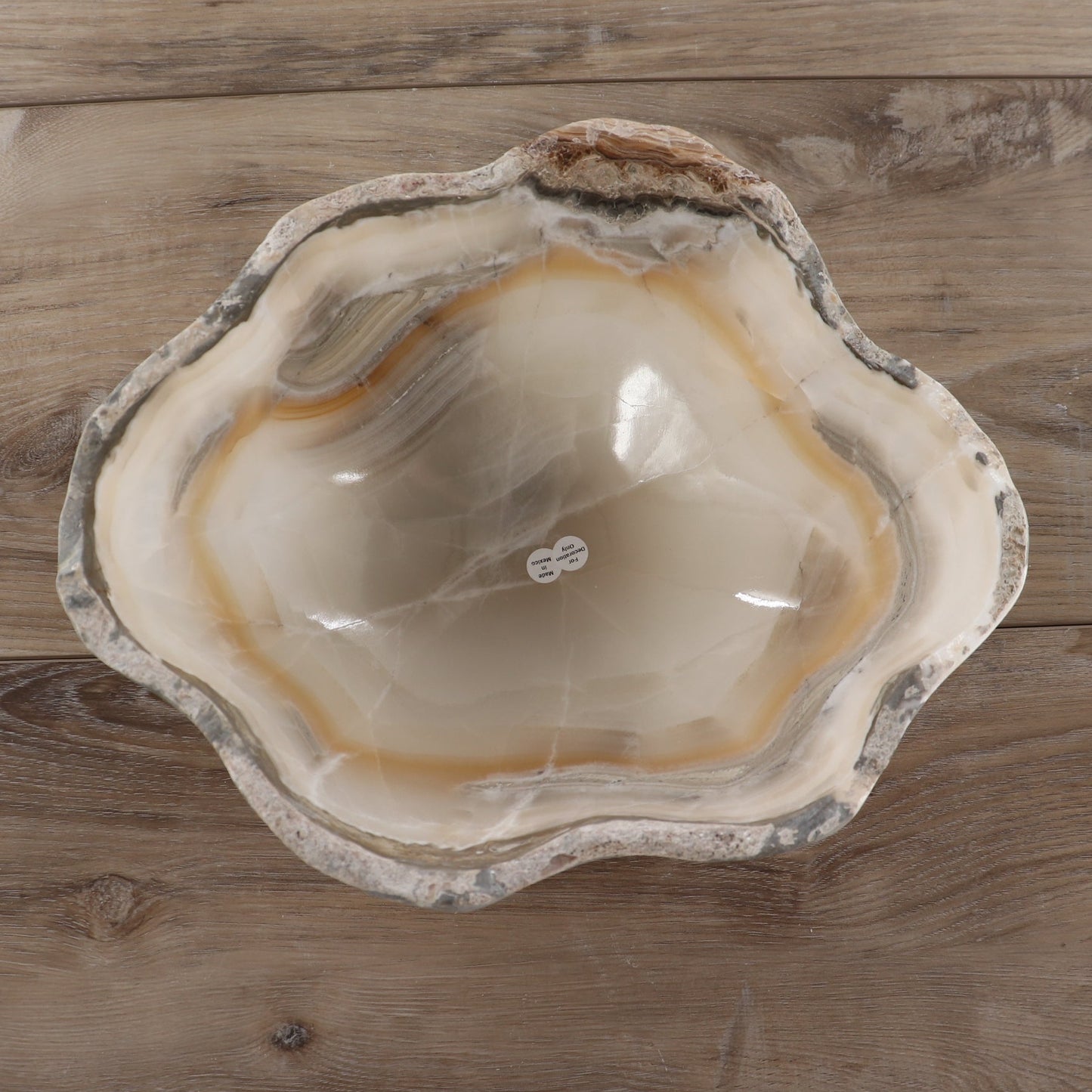 Mexican Onyx/Calcite Bowl 12"