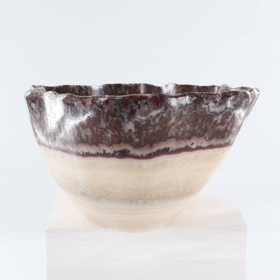Mexican Onyx/Calcite Bowl 15"