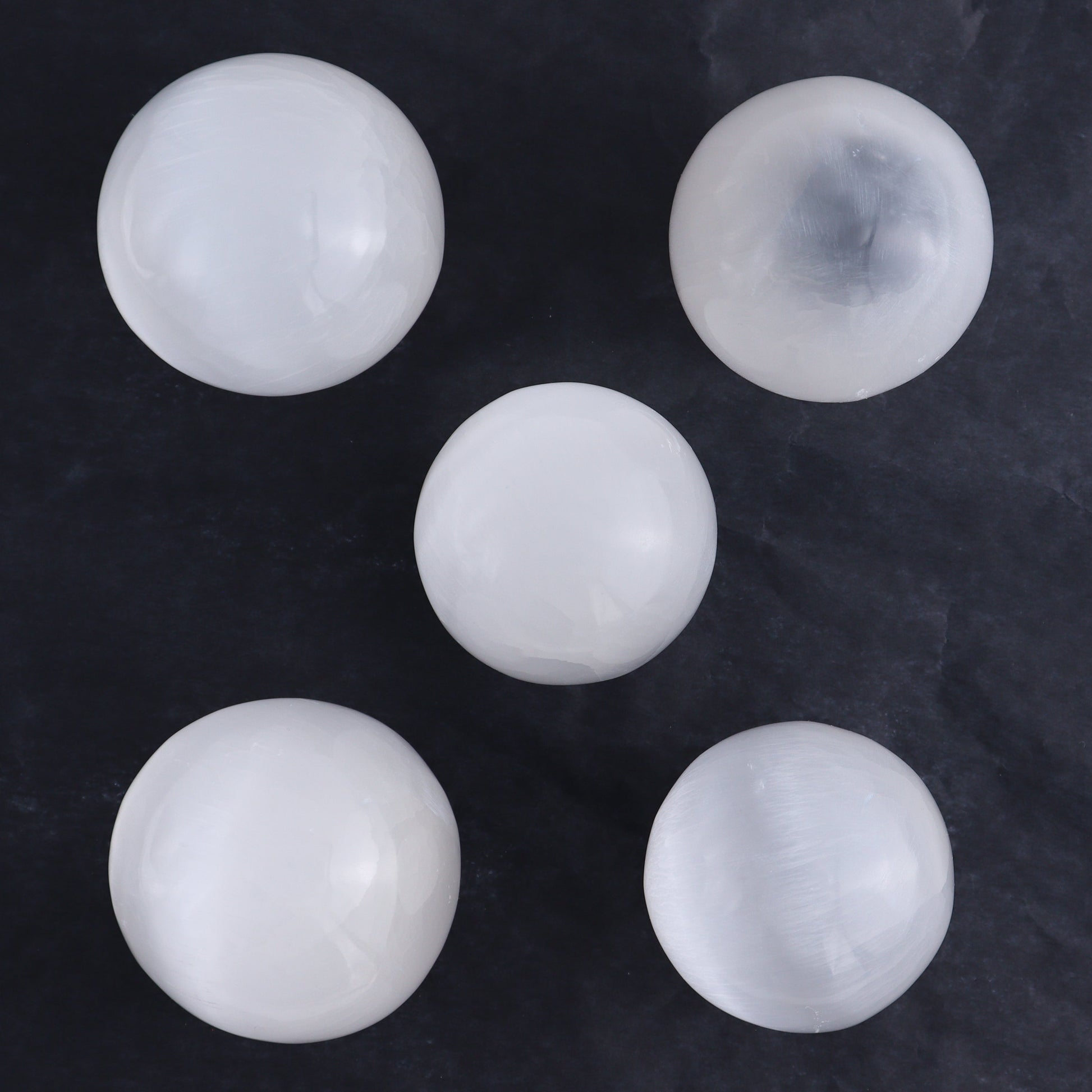 One Selenite (Satin Spar) Sphere 6 cm - Expert Wholesale and Supplier of Wholesale Crystals & Bulk Gemstones, ["close_30","Morocco","Selenite","Spheres"]