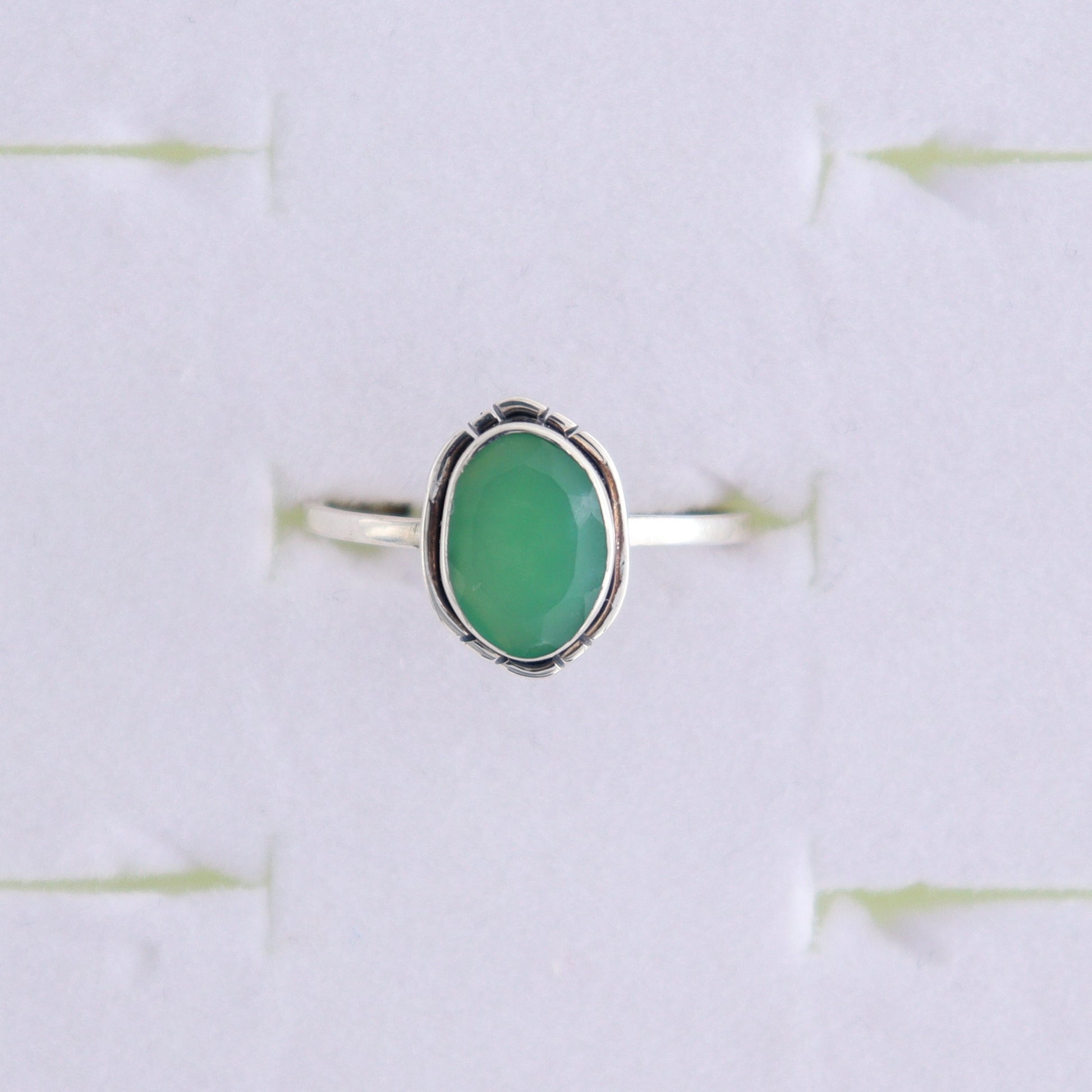 Chrysoprase Rings Set of 5 (Ring Holders Not Included) - Expert Wholesale and Supplier of Wholesale Crystals & Bulk Gemstones, ["Chrysoprase","Ring","rings","sterling silver"]