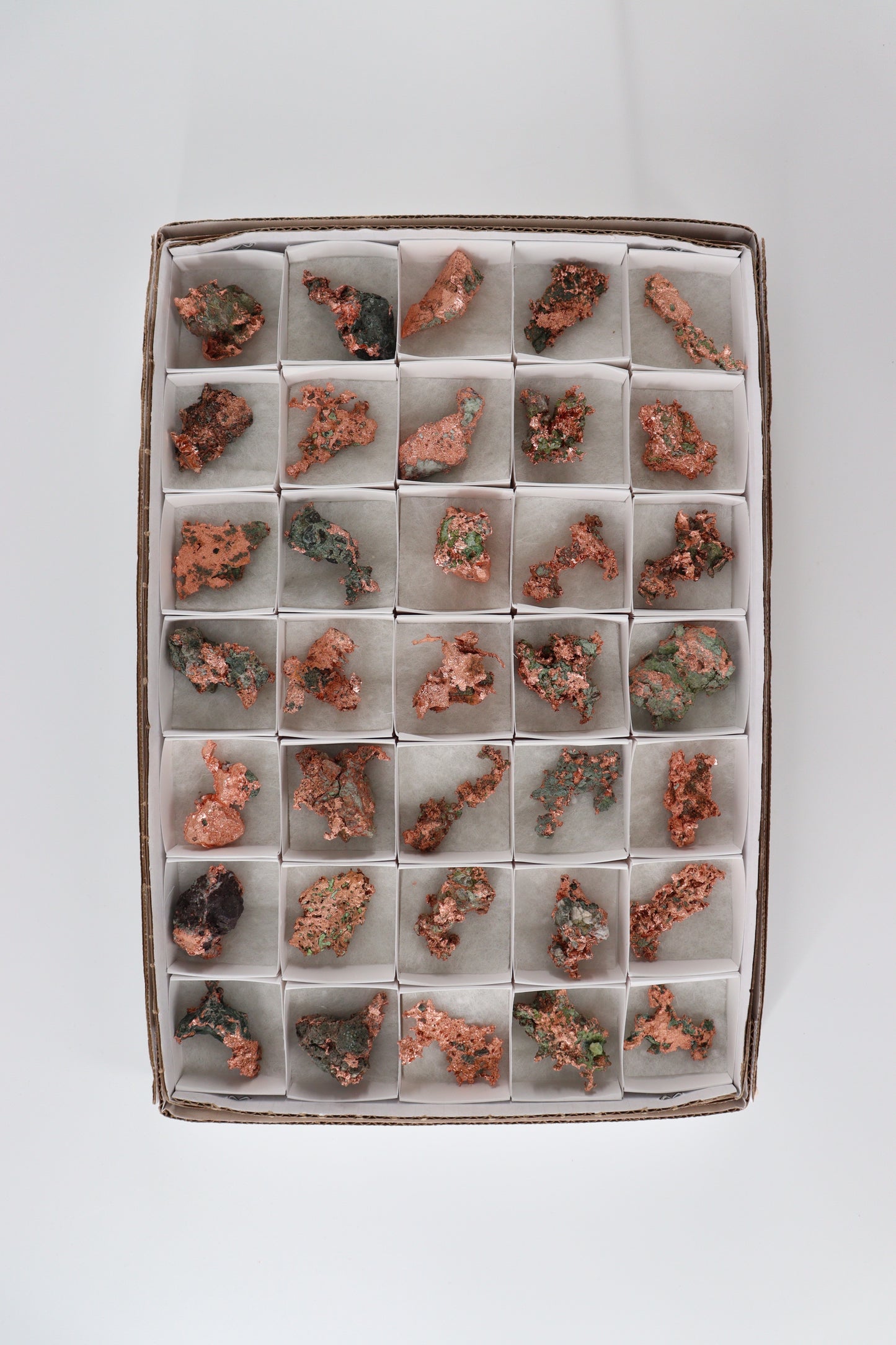 Native Copper 35pc Flat from Michigan - Expert Supplier of Wholesale Crystals & Bulk Gemstones