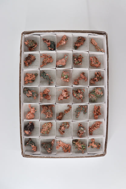 Native Copper 35pc Flat from Michigan - Expert Supplier of Wholesale Crystals & Bulk Gemstones