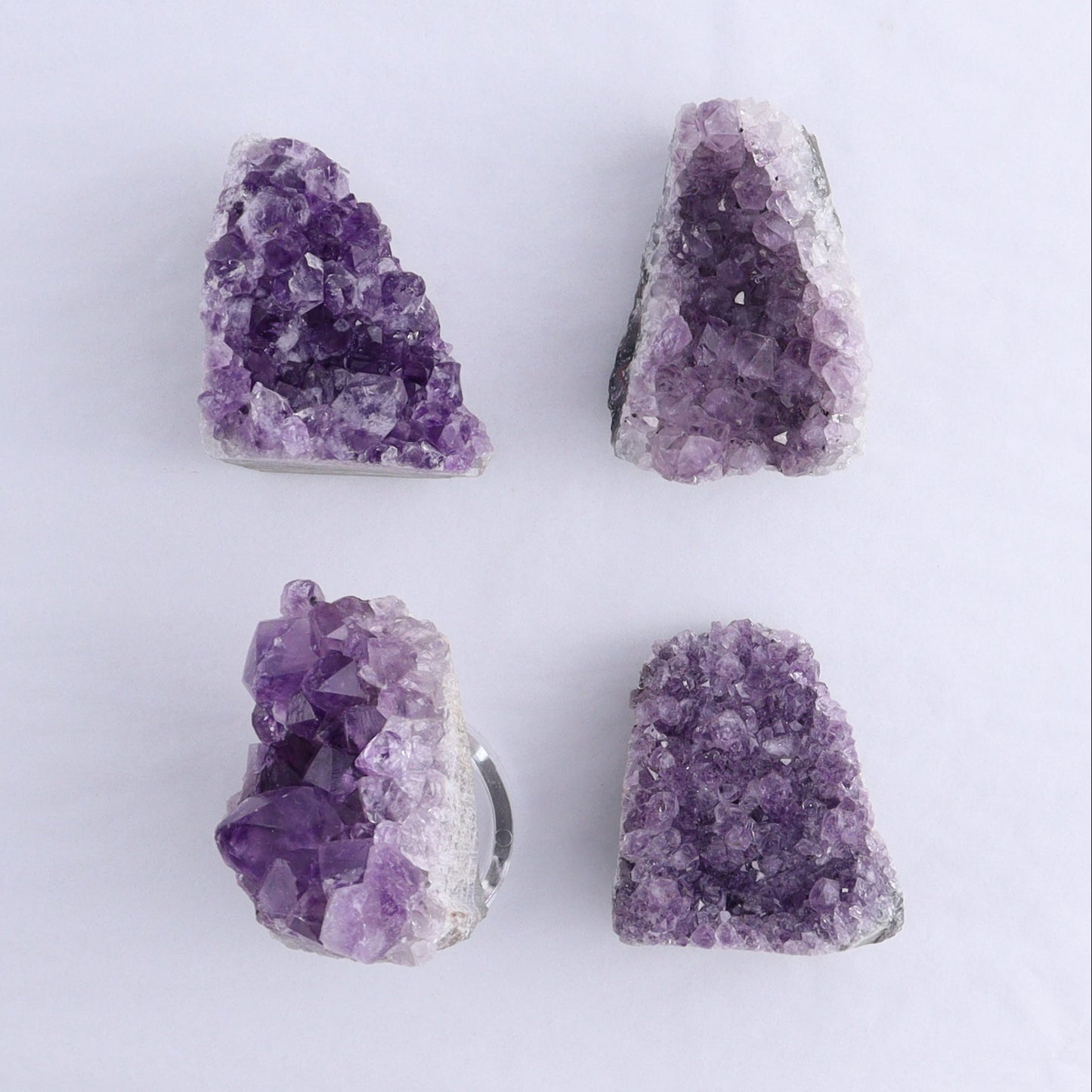 Uruguay Amethyst Cut Base Set of 12 - Expert Wholesale and Supplier of Wholesale Crystals & Bulk Gemstones, ["Amethyst","Cut Base","Uruguay"]