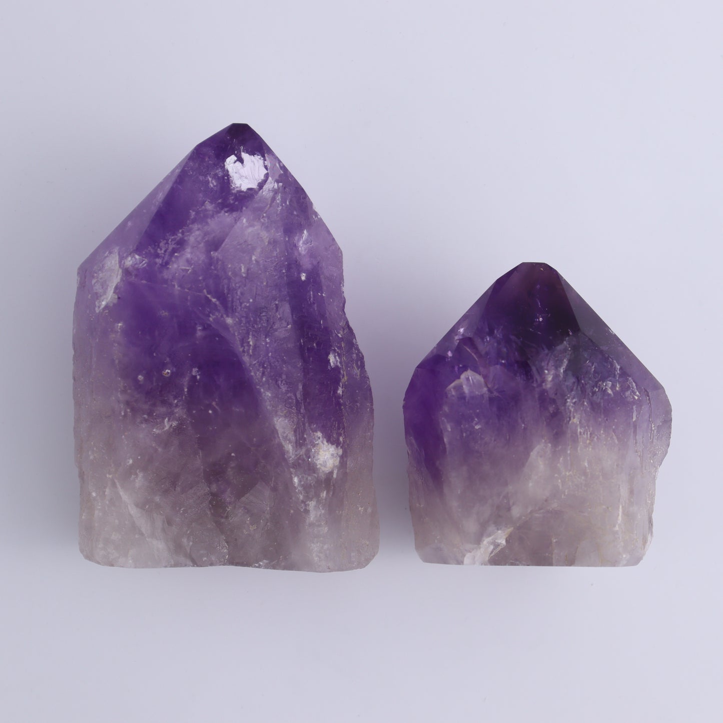 Amethyst Tops Polished Set of 5 - Expert Wholesale and Supplier of Wholesale Crystals & Bulk Gemstones, ["Amethyst","Brazil","Top Polished"]
