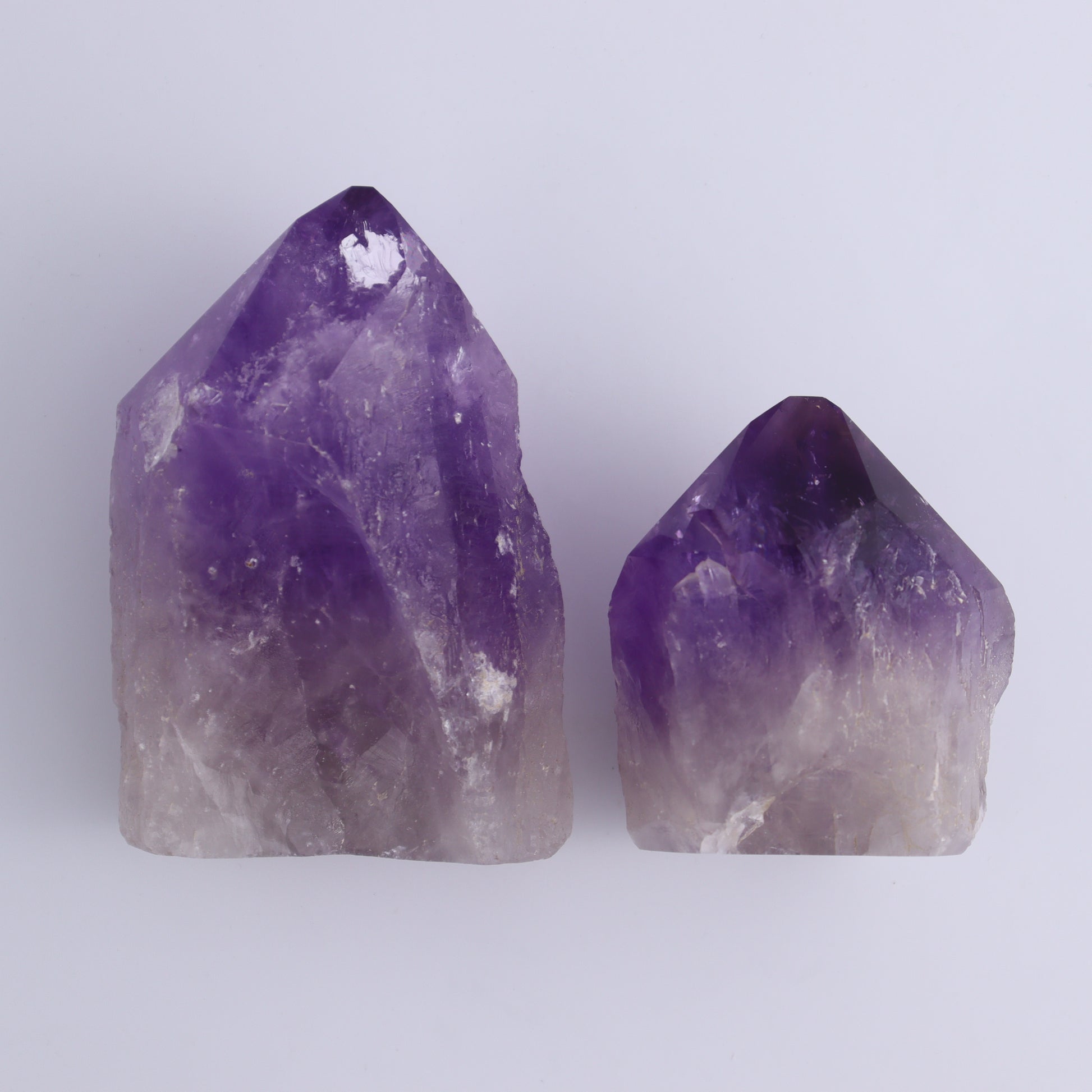 Amethyst Tops Polished Set of 5 - Expert Wholesale and Supplier of Wholesale Crystals & Bulk Gemstones, ["Amethyst","Brazil","Top Polished"]