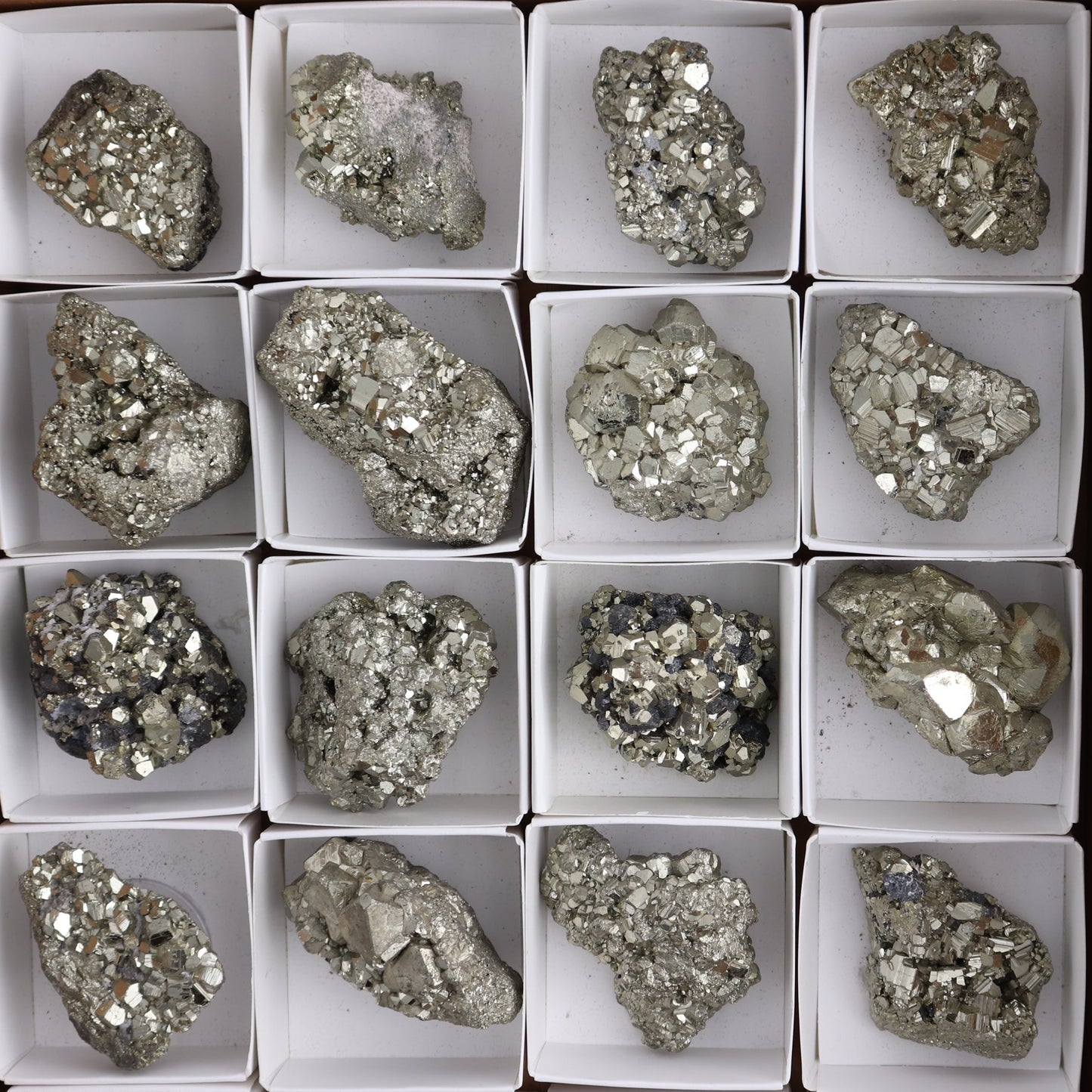 Pyrite Clusters Set of 20