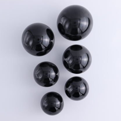 Black Tourmaline Spheres Set of 6 - Expert Wholesale and Supplier of Wholesale Crystals & Bulk Gemstones, ["Black Tourmaline","Spheres","Tourmaline"]