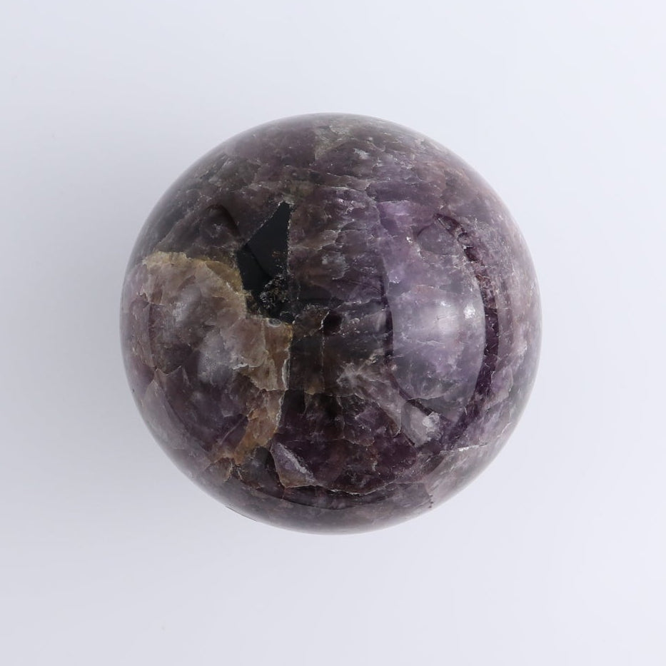 Amethyst Cacoxenite Sphere