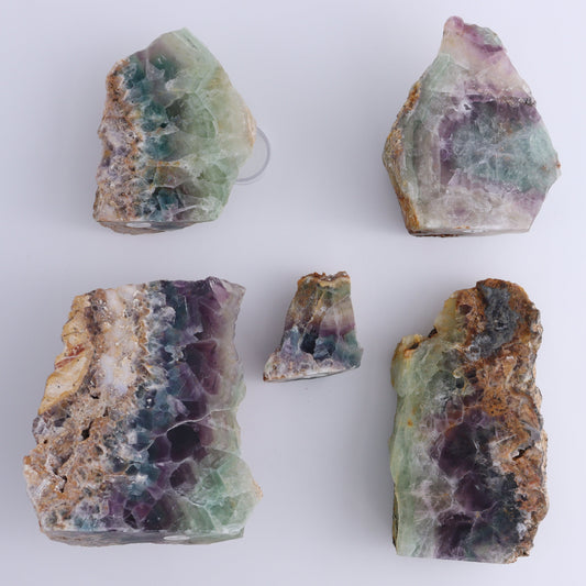 Fluorite Face Polished Set of 5 - Expert Wholesale and Supplier of Wholesale Crystals & Bulk Gemstones, ["Face Polished","Fluorite","Mexico"]