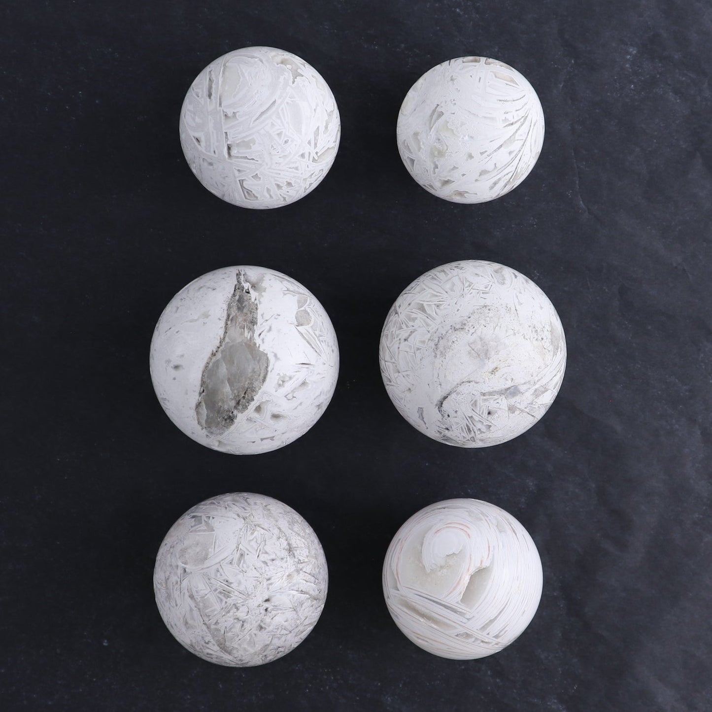 Agate Spheres Set of 6 | Mi Esperanza Minerals | Supplier of Crystals and Onyx