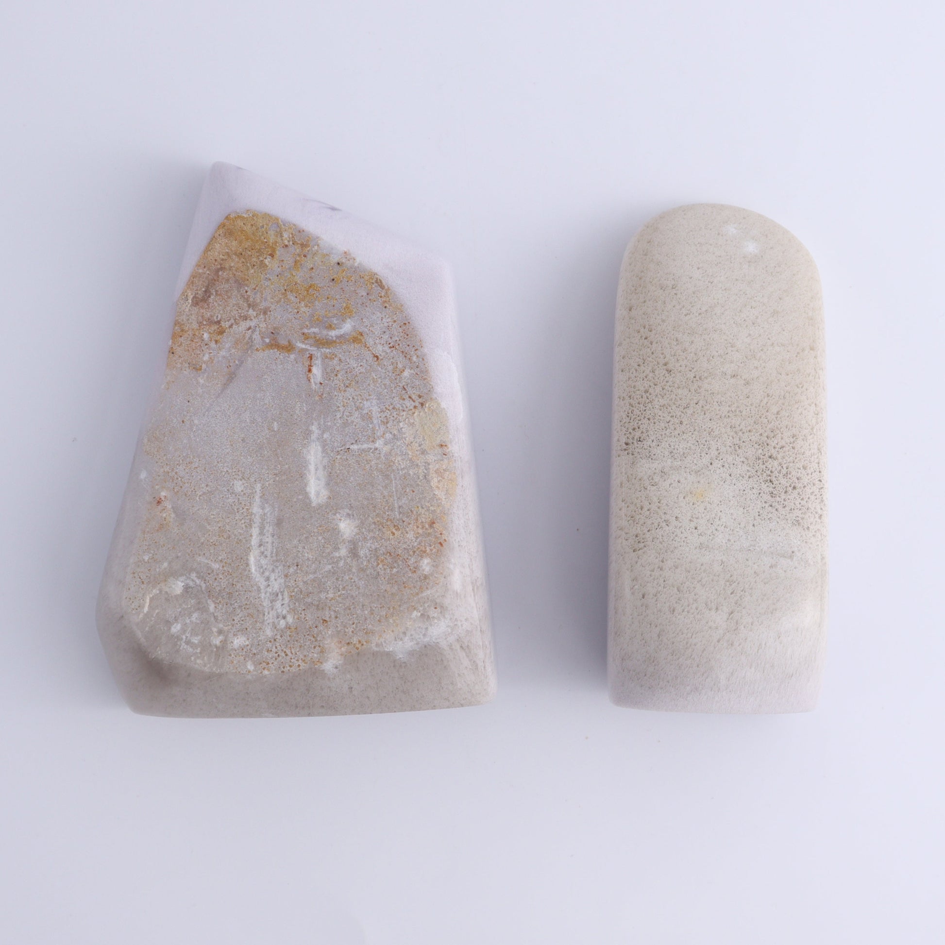 Lavender Fluorite Freeform Set of 2 - Expert Wholesale and Supplier of Wholesale Crystals & Bulk Gemstones, ["Fluorite","Freeform","Freeforms","Lavender Fluorite","Mexico"]