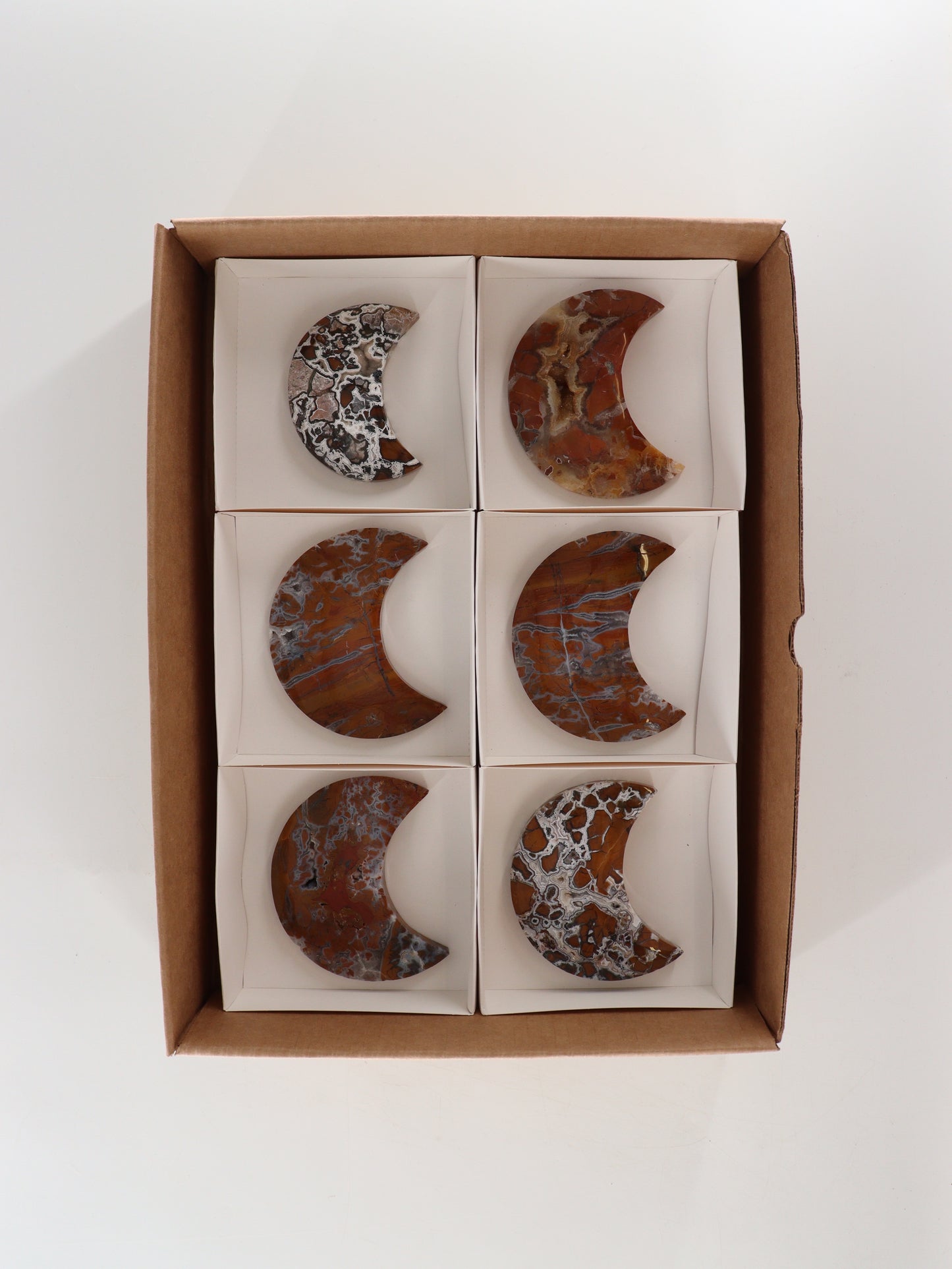 Brecciated Jasper Moons Set of 6 - Expert Wholesale and Supplier of Wholesale Crystals & Bulk Gemstones, []