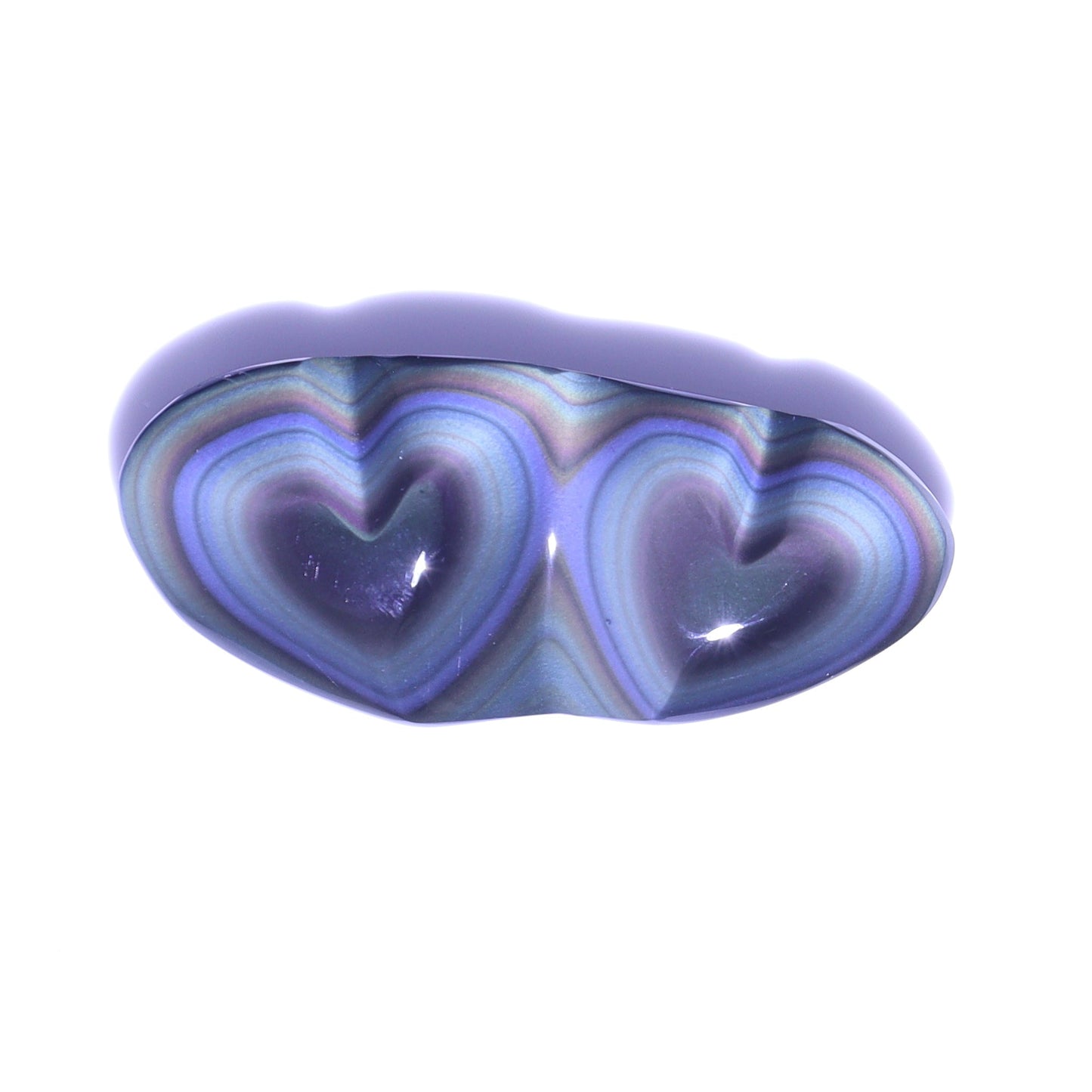 Rainbow Obsidian Heart Pairs Set of 3 - Expert Wholesale and Supplier of Wholesale Crystals & Bulk Gemstones, ["Hearts","Mexico","Obsidian","Rainbow Obsidian"]