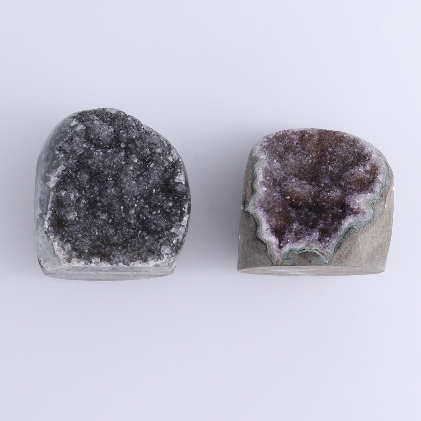 Uruguay Amethyst Cut Base Set of 9 - Expert Wholesale and Supplier of Wholesale Crystals & Bulk Gemstones, ["Amethyst","Cut Base","Uruguay"]
