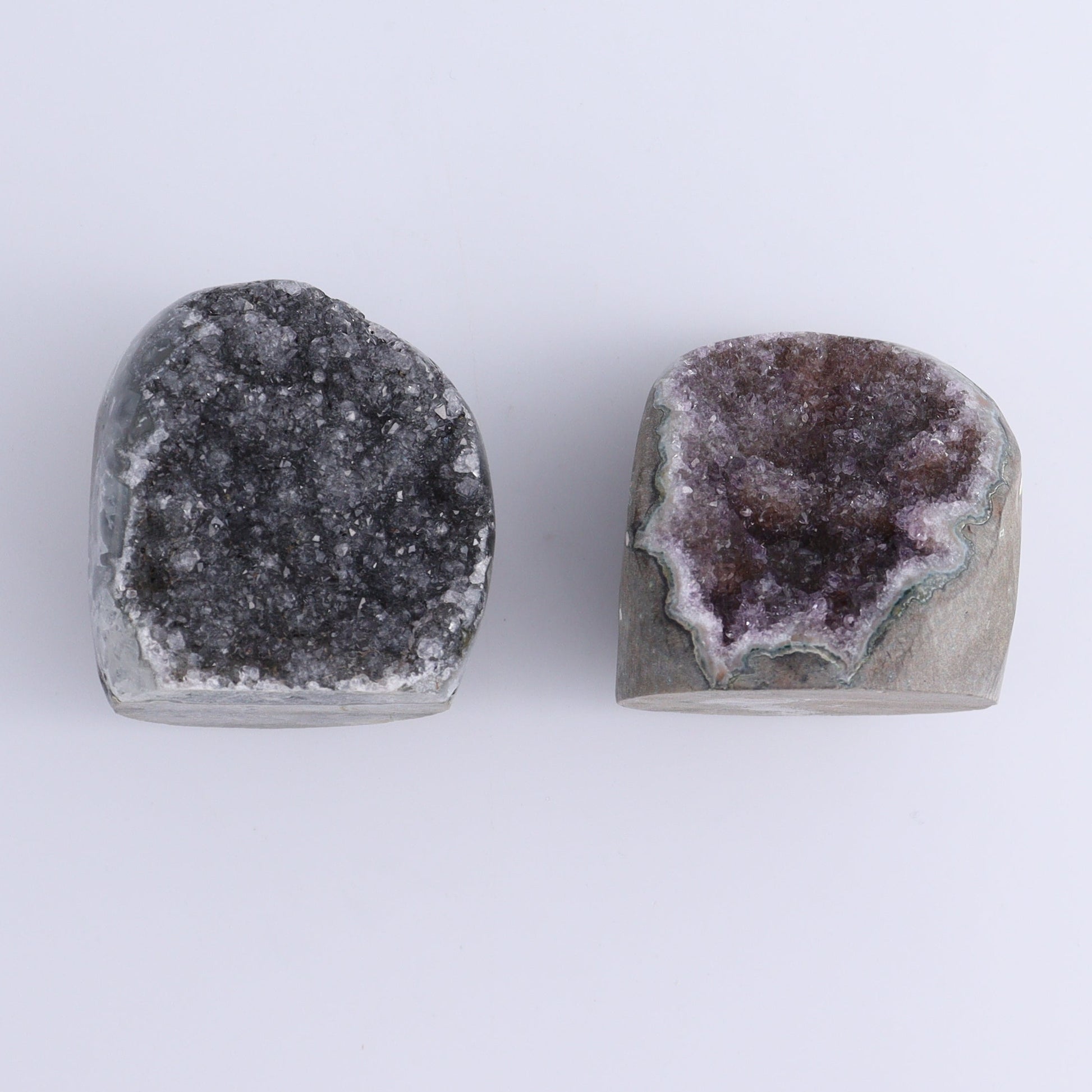 Uruguay Amethyst Cut Base Set of 9 - Expert Wholesale and Supplier of Wholesale Crystals & Bulk Gemstones, ["Amethyst","Cut Base","Uruguay"]