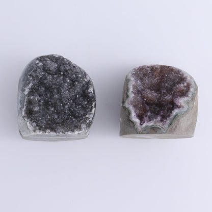 Uruguay Amethyst Cut Base Set of 9 - Expert Wholesale and Supplier of Wholesale Crystals & Bulk Gemstones, ["Amethyst","Cut Base","Uruguay"]