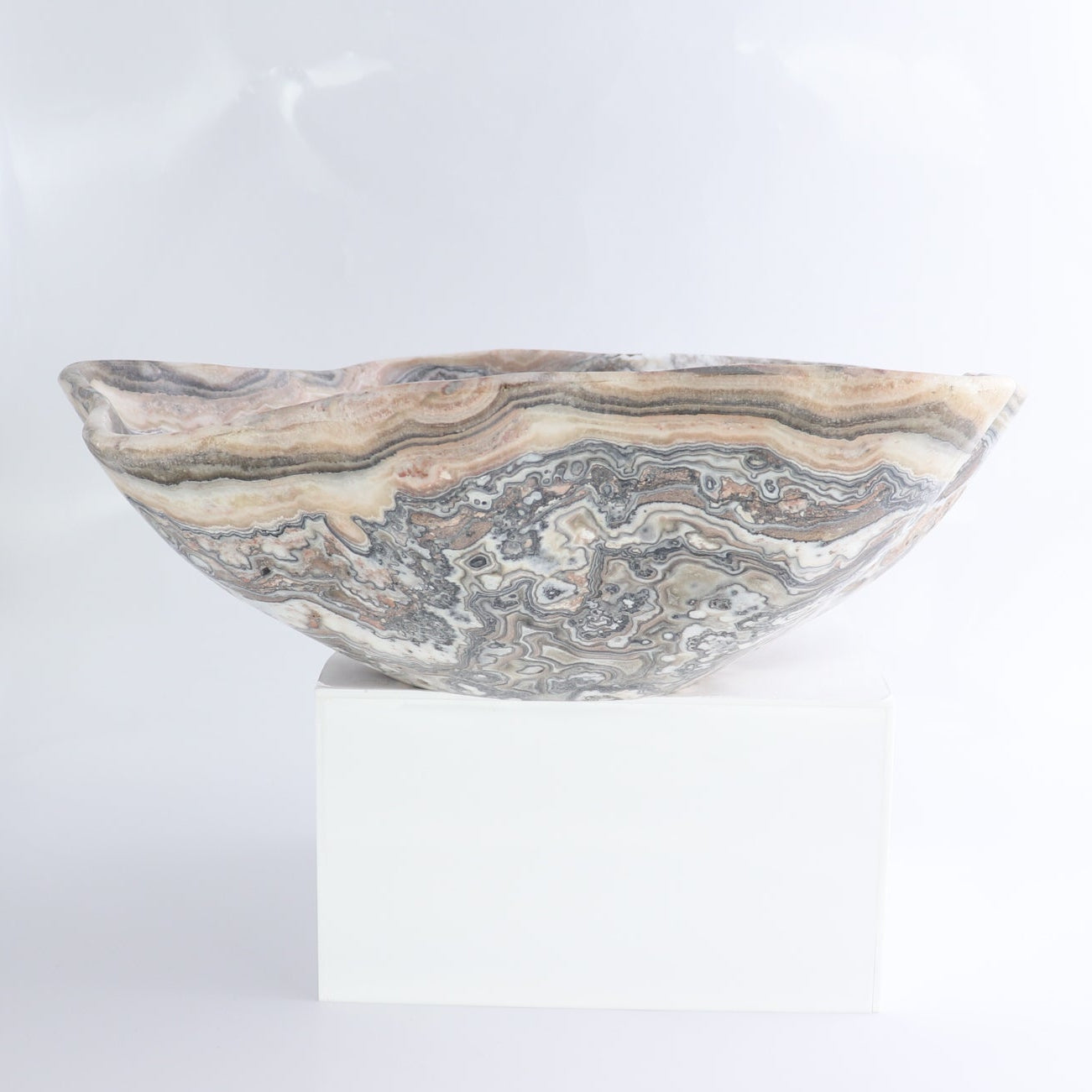 Mexican Onyx/Calcite Bowl 12"