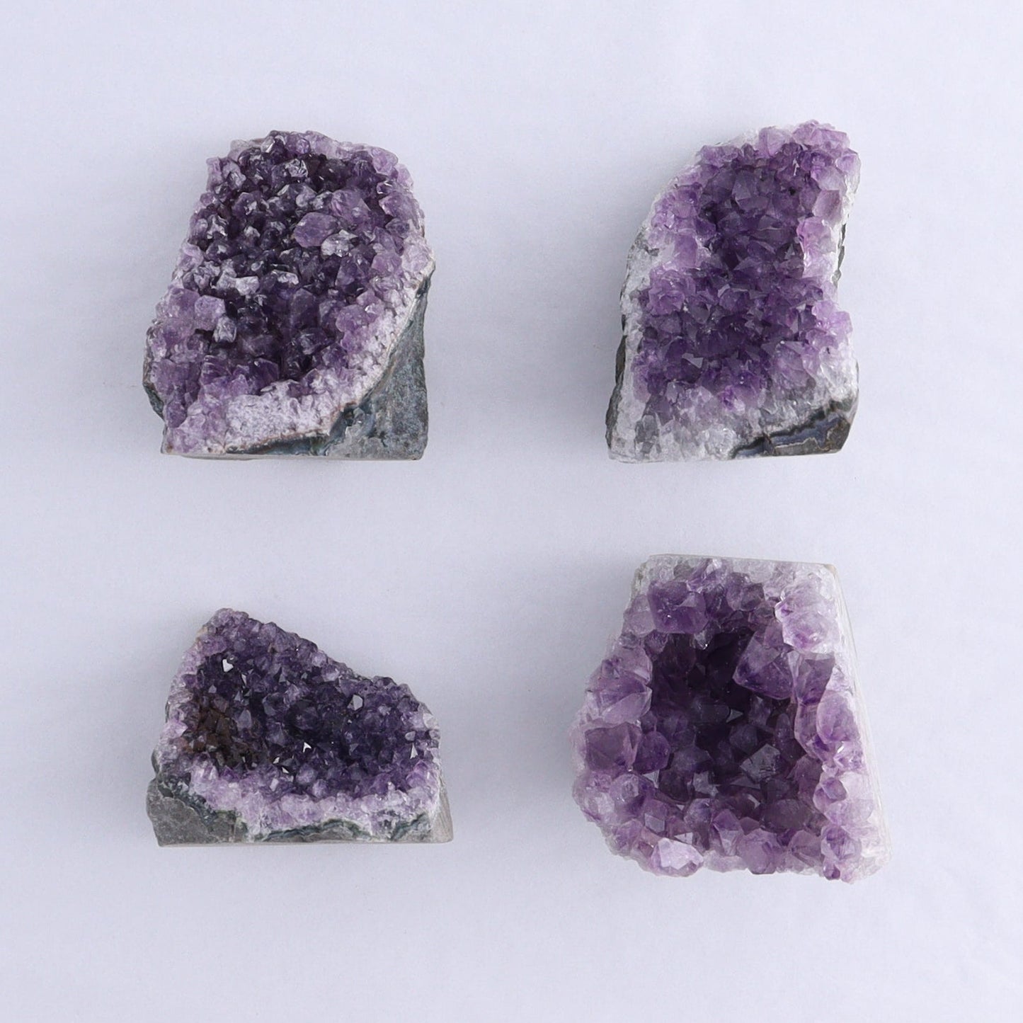 Uruguay Amethyst Cut Base Set of 12 - Expert Wholesale and Supplier of Wholesale Crystals & Bulk Gemstones, ["Amethyst","Cut Base","Uruguay"]