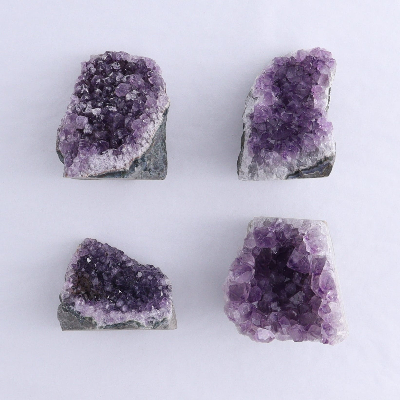 Uruguay Amethyst Cut Base Set of 12 - Expert Wholesale and Supplier of Wholesale Crystals & Bulk Gemstones, ["Amethyst","Cut Base","Uruguay"]