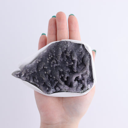 Uruguay Amethyst Clusters with Formations Flat of 9 - Expert Wholesale and Supplier of Wholesale Crystals & Bulk Gemstones, ["Amethyst","Calcite","Clusters","Formations","Uruguay"]