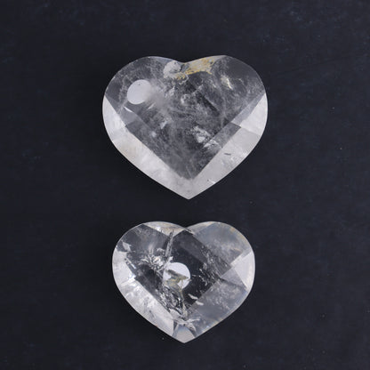 Clear Quartz Mixed Hearts & Hexagon Set of 4 - Expert Wholesale and Supplier of Wholesale Crystals & Bulk Gemstones, ["Brazil","Clear Quartz","Hearts","Hexagon","Quartz"]
