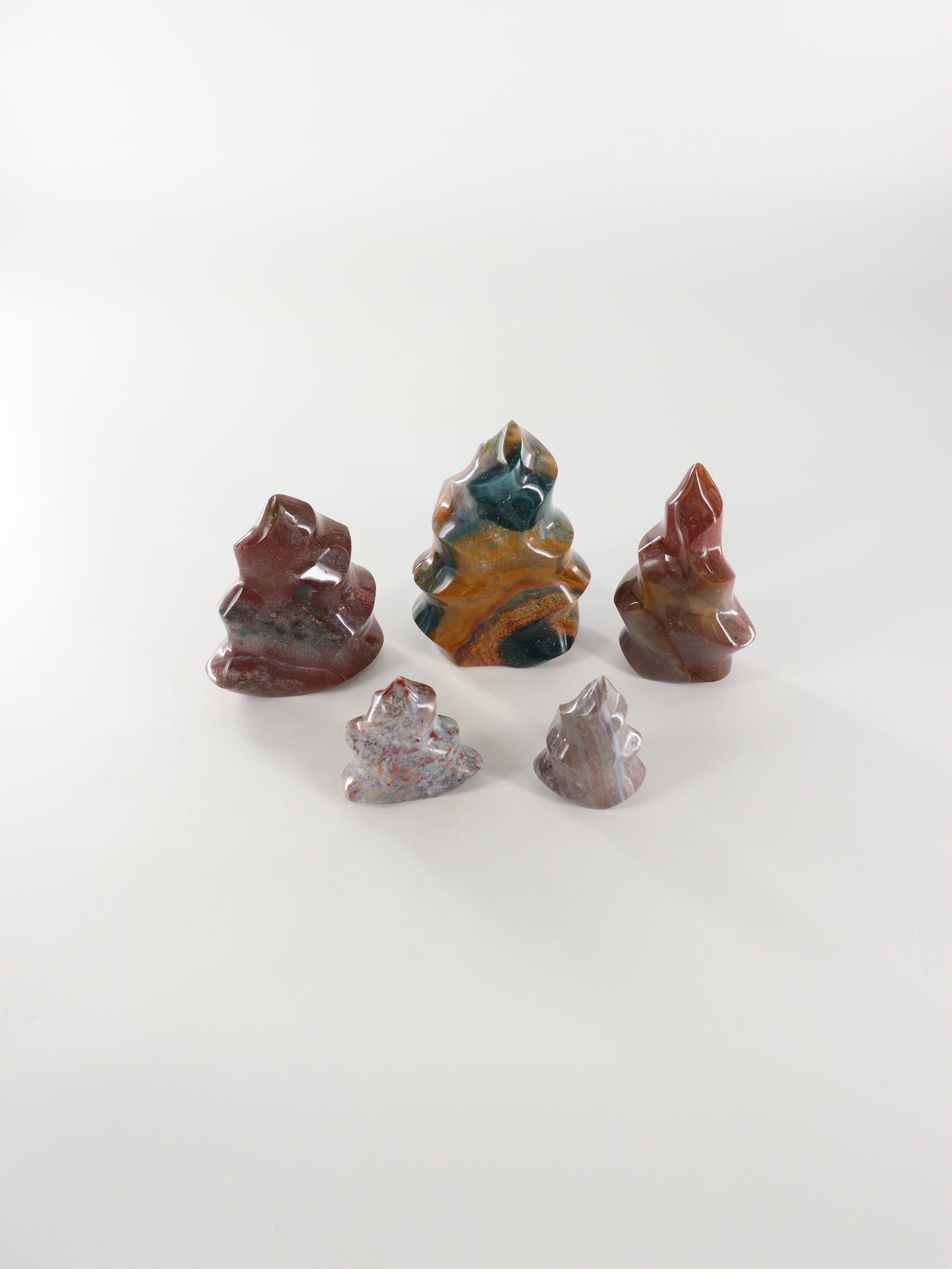 Ocean Jasper Flames Set of 5 - Expert Wholesale and Supplier of Wholesale Crystals & Bulk Gemstones, []