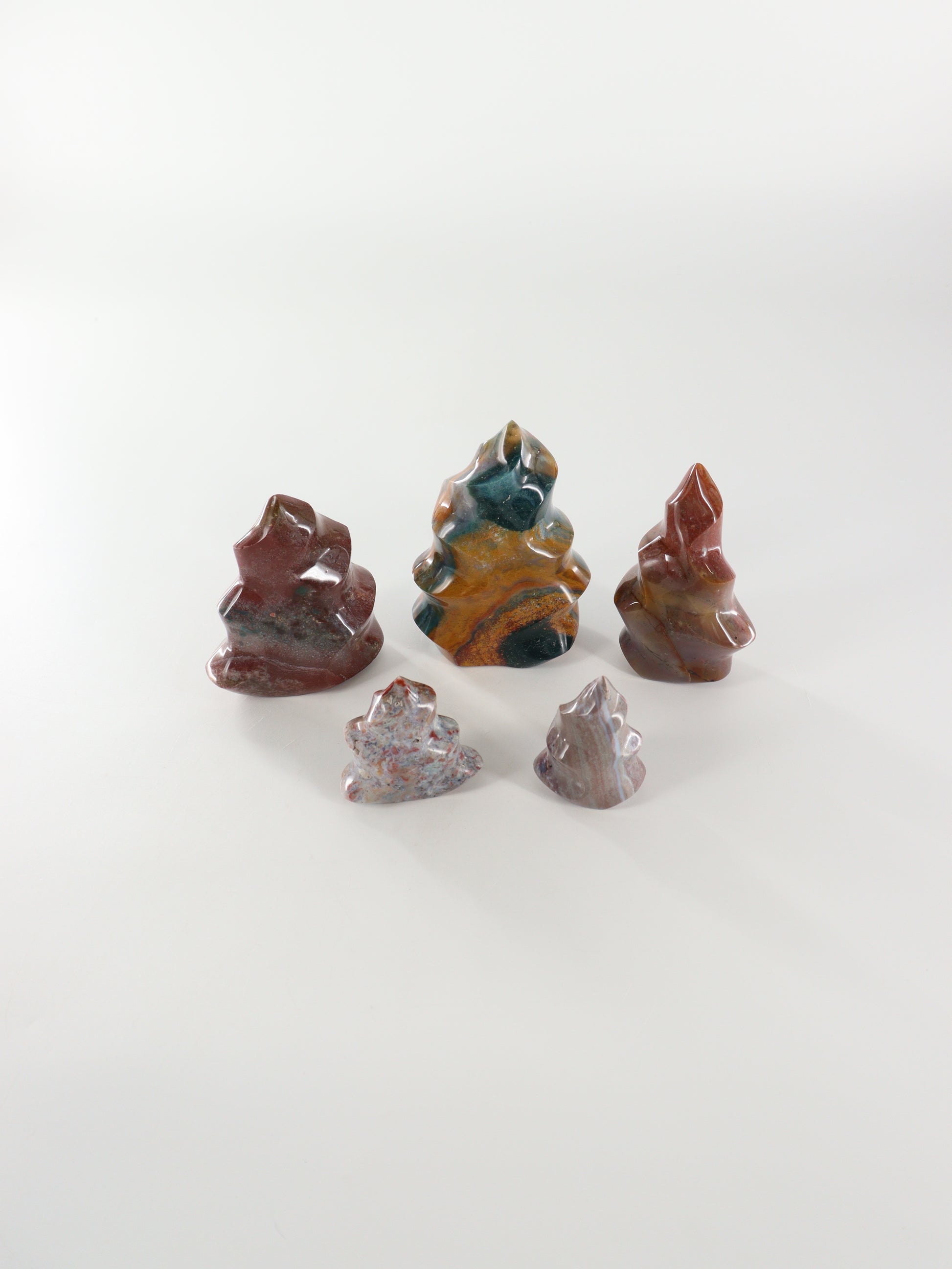 Ocean Jasper Flames Set of 5 - Expert Wholesale and Supplier of Wholesale Crystals & Bulk Gemstones, []