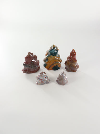Ocean Jasper Flames Set of 5 - Expert Wholesale and Supplier of Wholesale Crystals & Bulk Gemstones, []