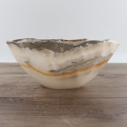Mexican Onyx/Calcite Bowl 12"