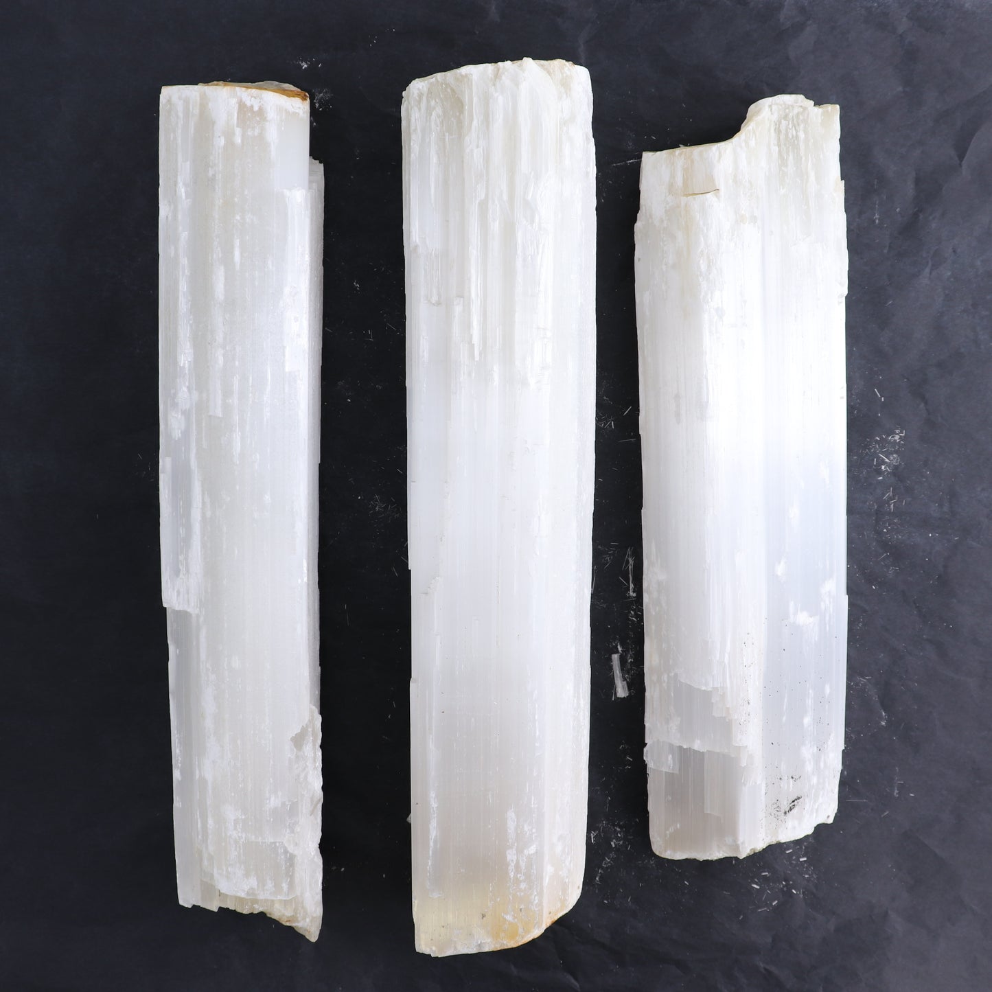 Selenite Logs Set of 3
