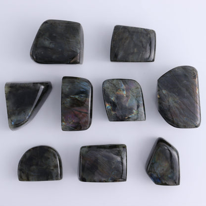 Labradorite Freeform Set of 9 - Expert Wholesale and Supplier of Wholesale Crystals & Bulk Gemstones, ["Freeforms","Labradorite","Madagascar"]