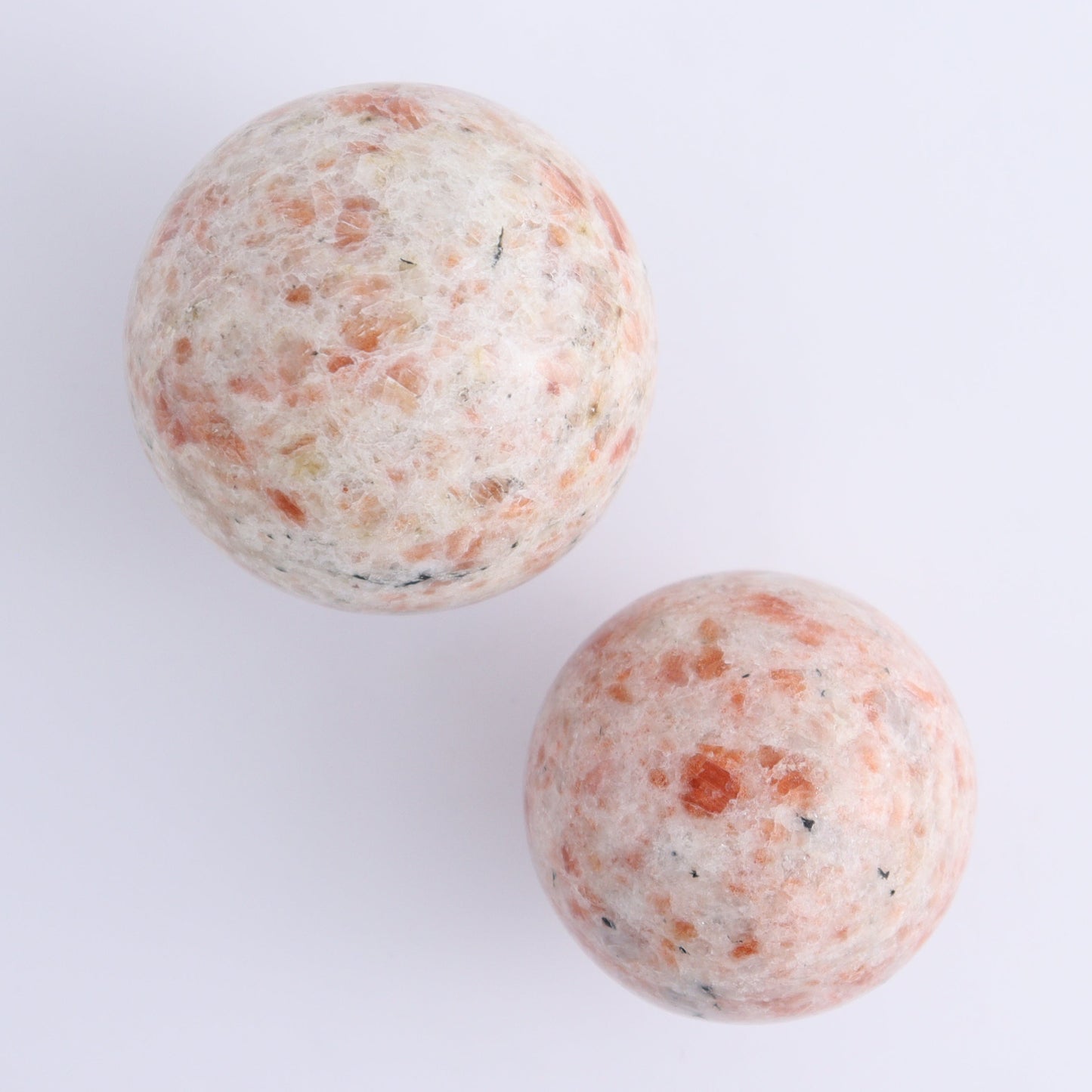 Sunstone Spheres Set of 5 - Expert Wholesale and Supplier of Wholesale Crystals & Bulk Gemstones, ["Spheres","Sunstone"]